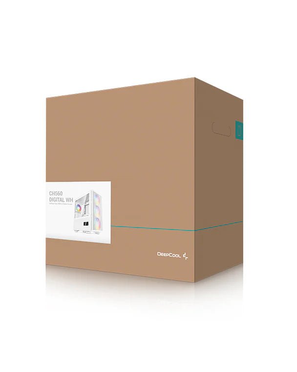 DeepCool CH560 DIGITAL WH White ATX PC Case | R - CH560 - WHAPE4D - G - 1 | - Vektra Computers LLC DeepCool CH560 DIGITAL WH White ATX PC Case | R - CH560 - WHAPE4D - G - 1 | - Vektra Computers LLC